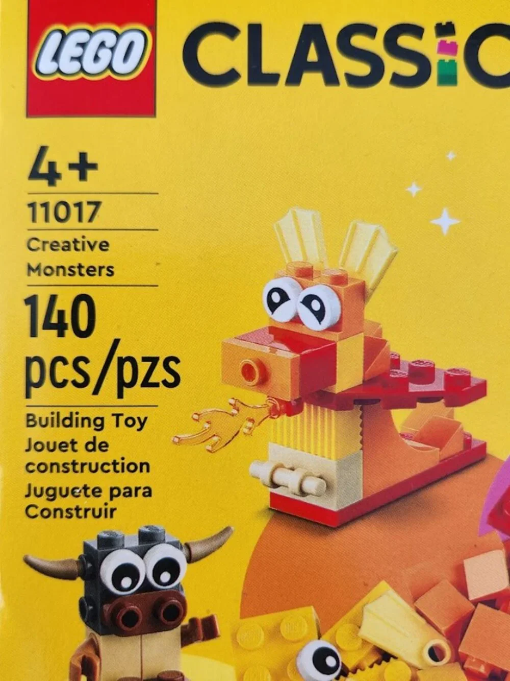 NEW Lego Classic 11017 CREATIVE MONSTERS Halloween Piece Building Toy Set - SEAL